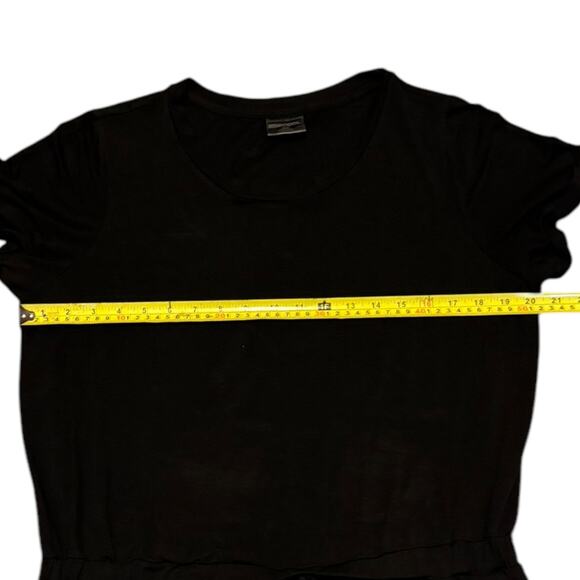 32 Degrees Cool Black Elastic Waist T Shirt Dress Size X-Large NWOT - Picture 4 of 4